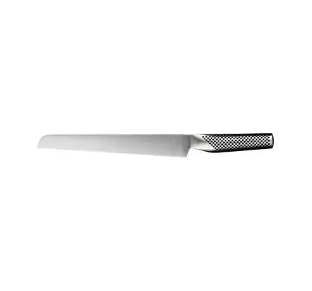 Forhandlerens produktfoto af Global G-9 brødkniv med 22 cm klinge i rustfrit stål