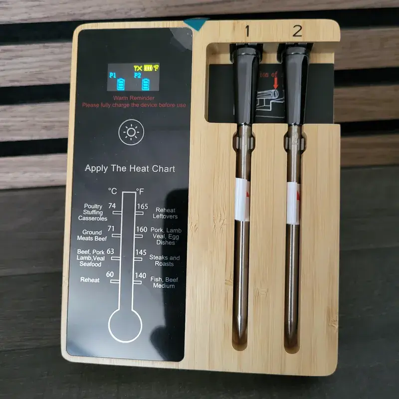Kirlund Stegetermometer Pro, et kompakt foldbart stiktermometer med digitalt display
