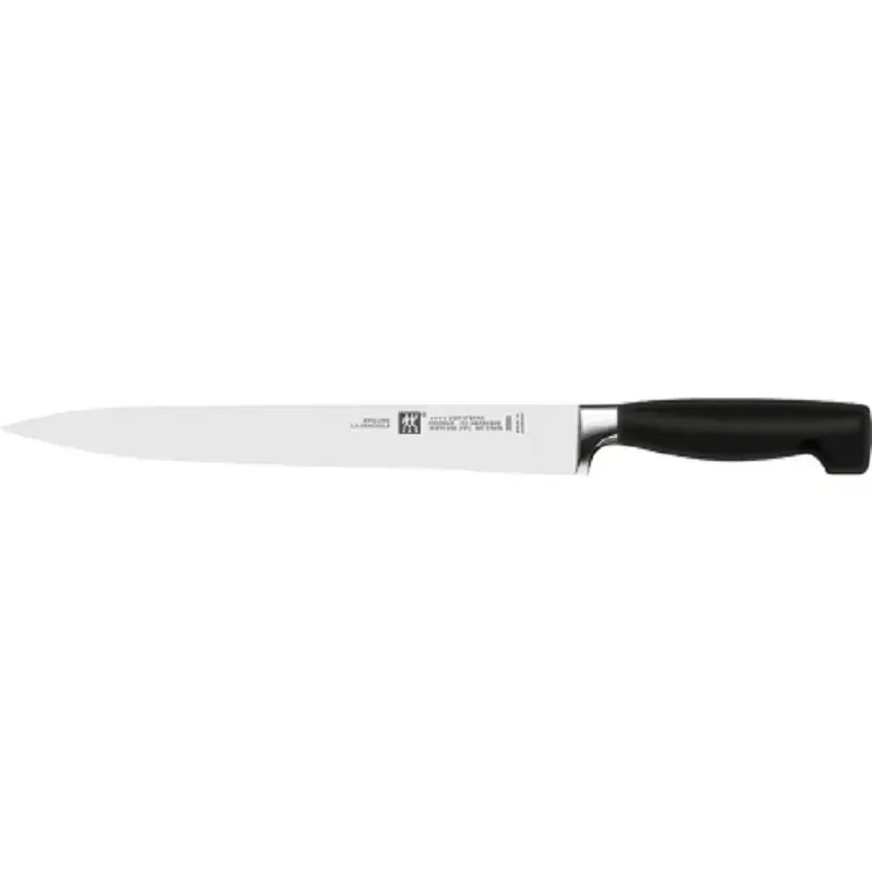Produktfoto af Zwilling Four Star forskærerkniv med sort skaft